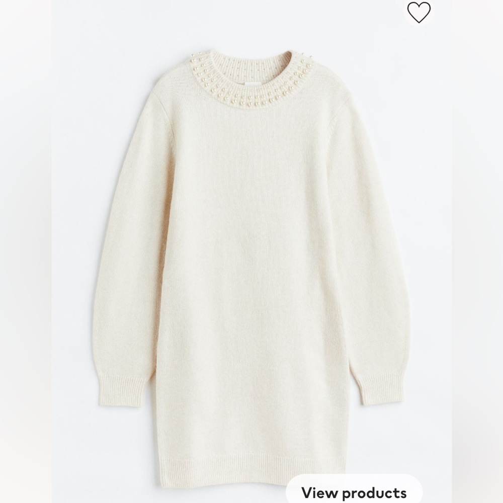 H&M pearl Sweater dress
